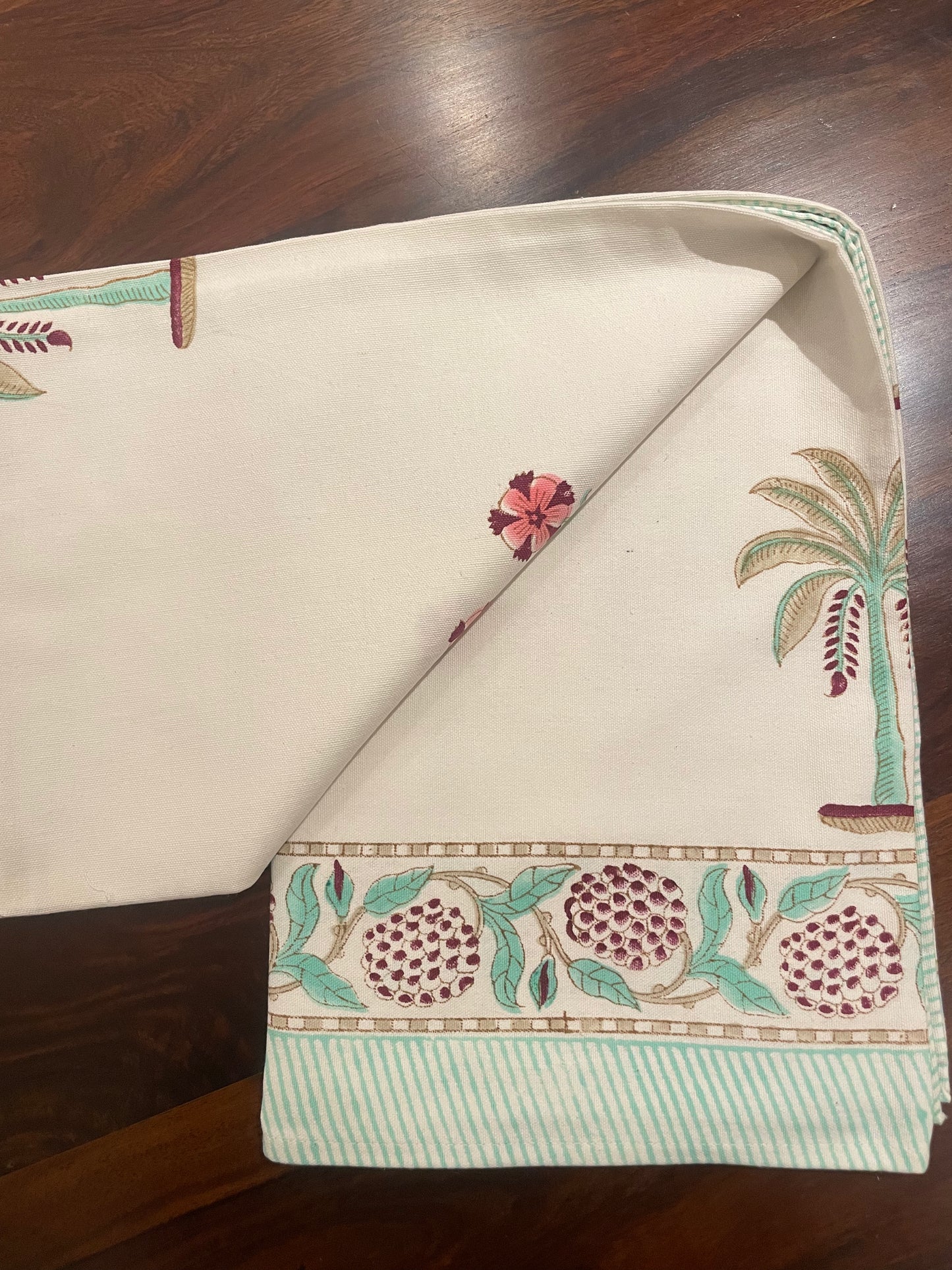 Coco Floral Table Cover- Four Seater