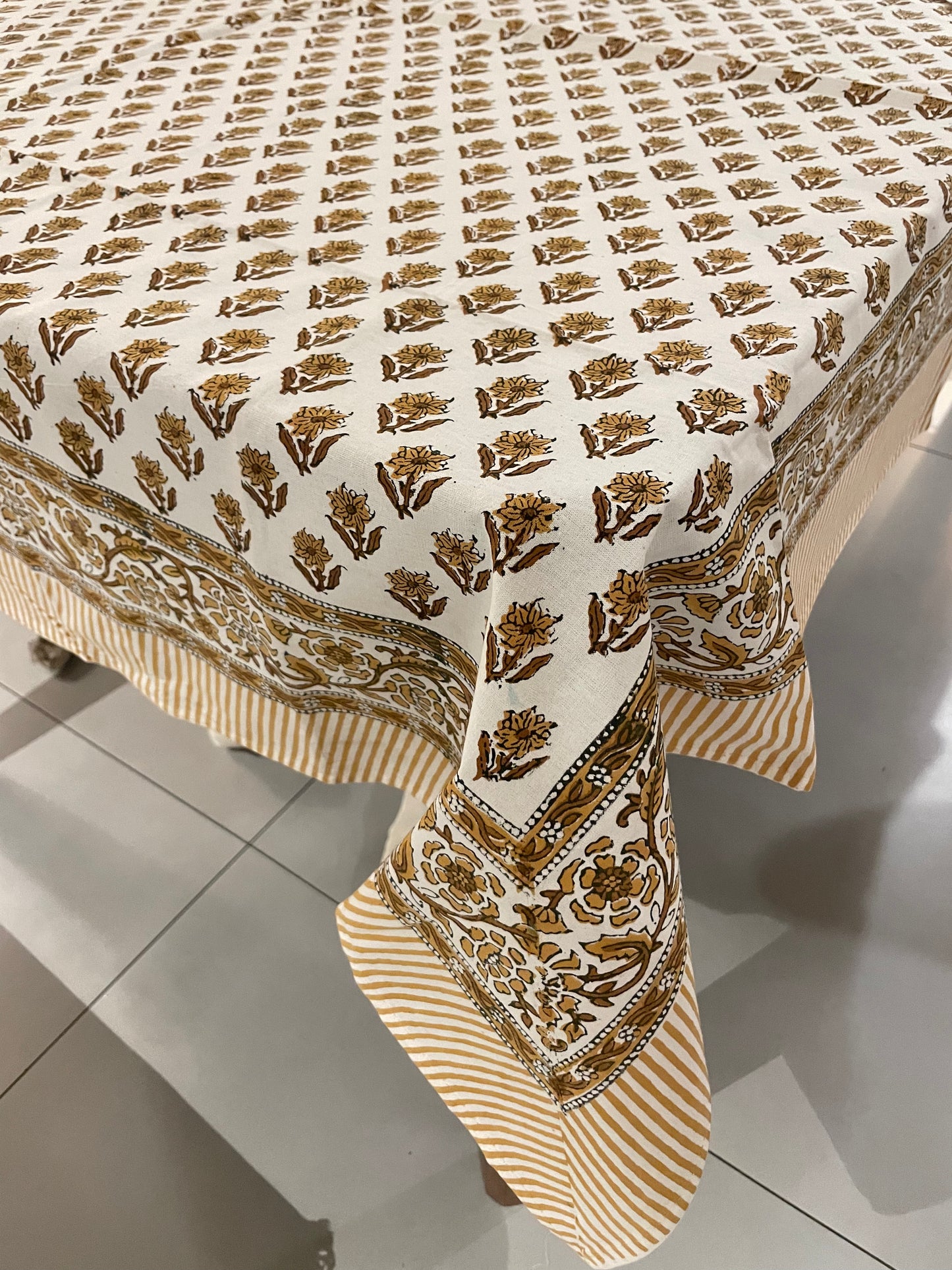 Saffron Grace Table Cover - Four Seater
