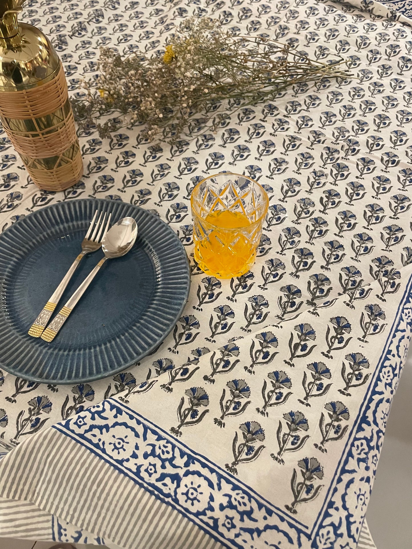 Blue Mirage Table Cover - Four Seater