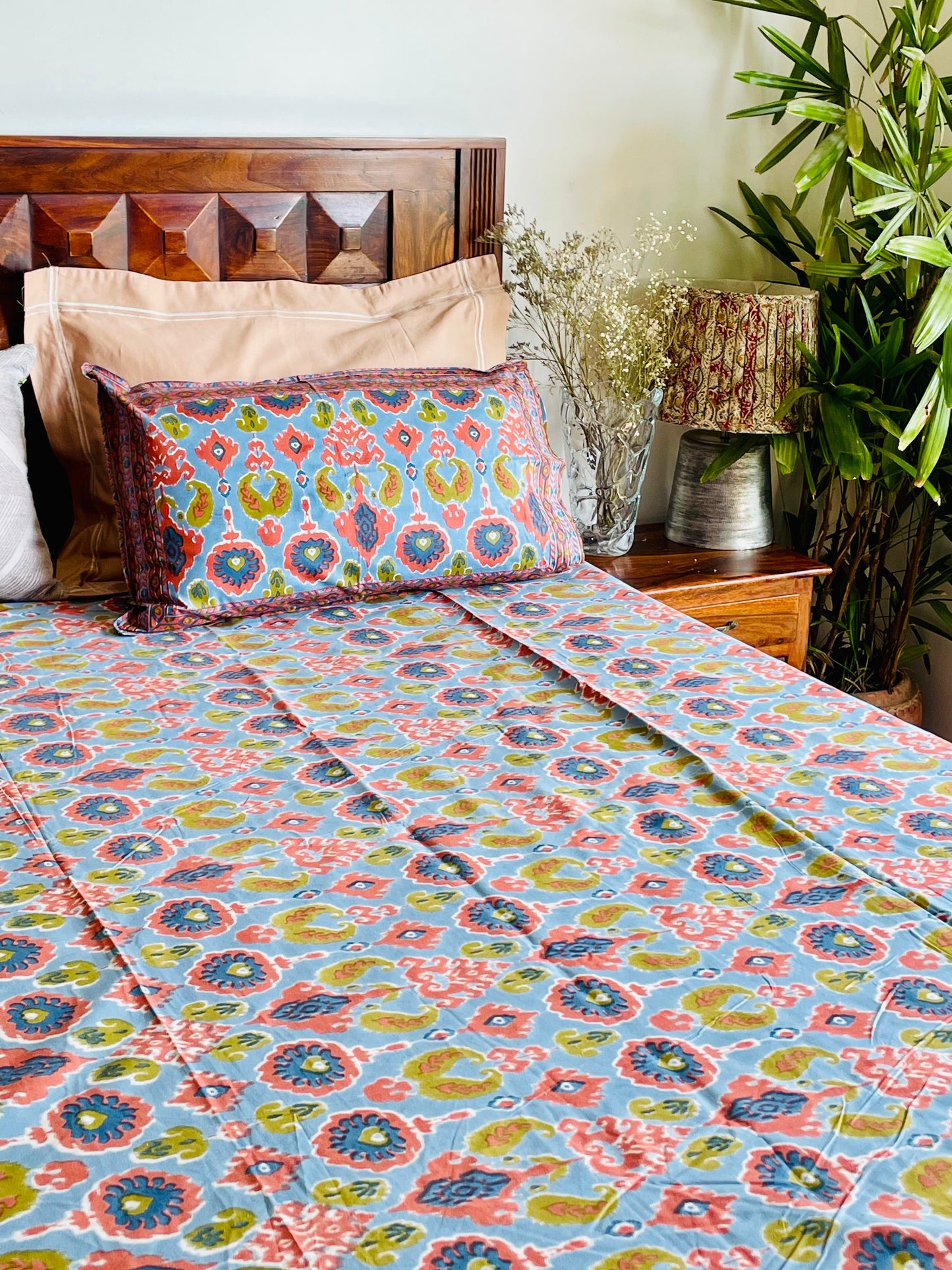 Boho Ikat Bed Cover