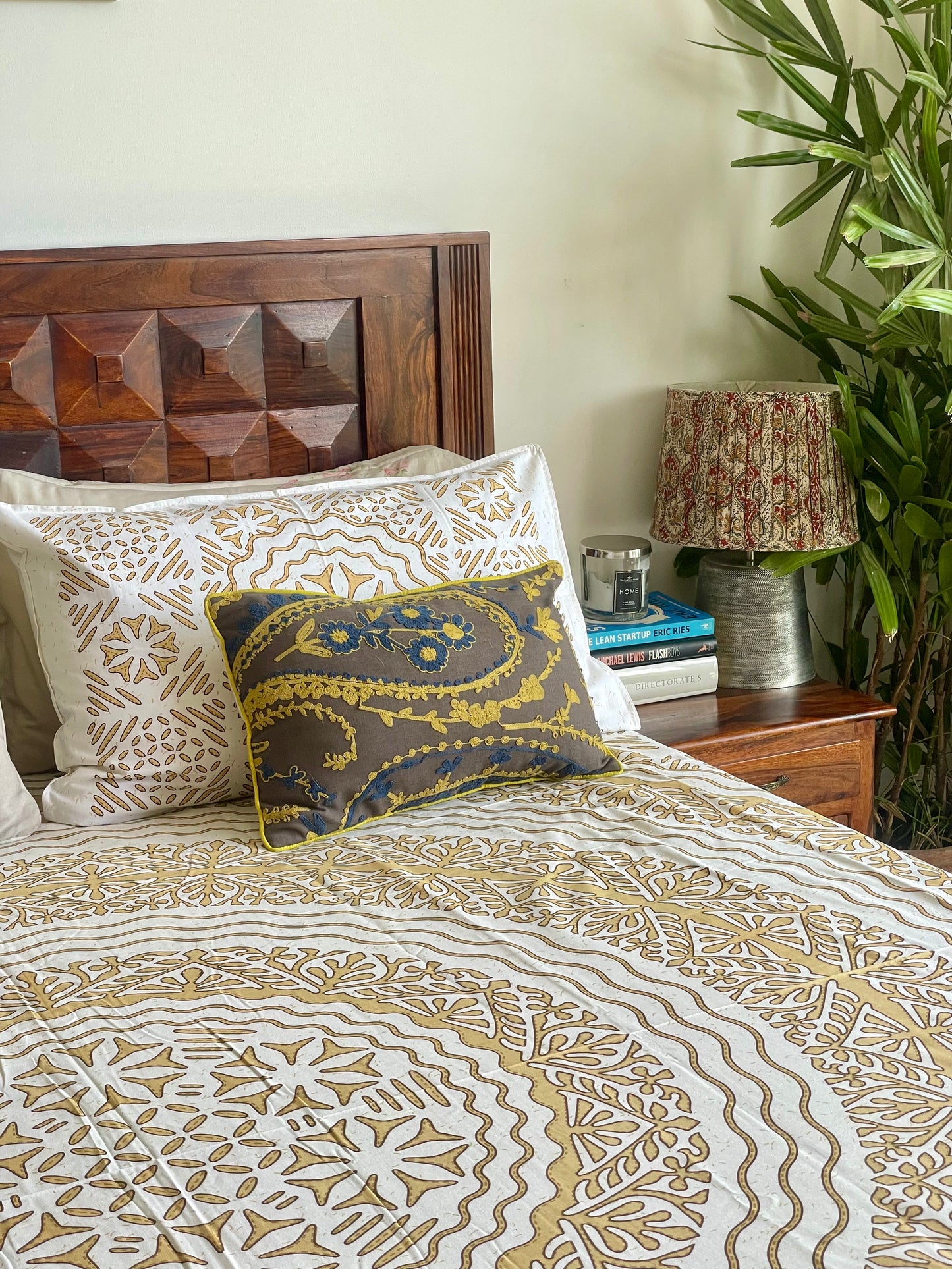 Sunlit Mandala Bed Cover