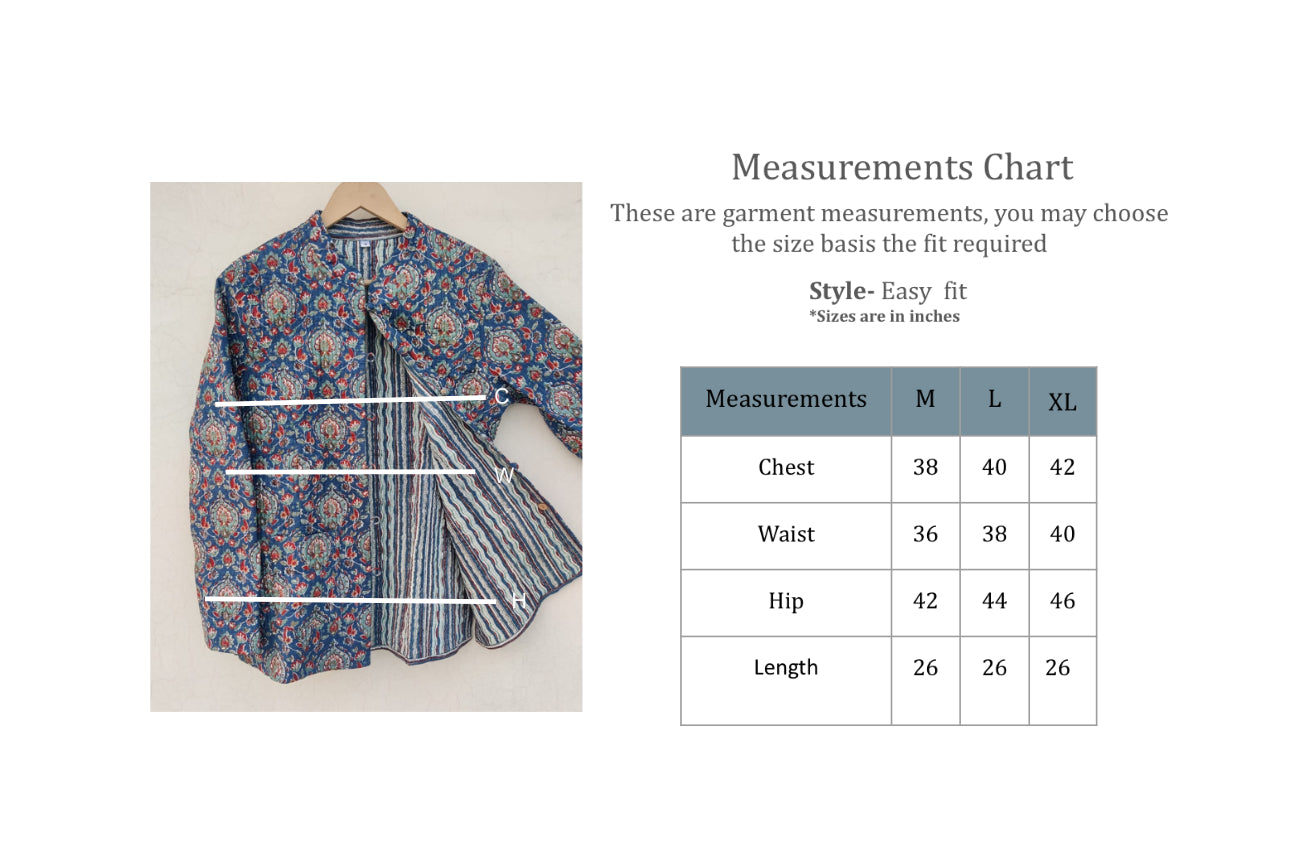 Indigo Garden Quilted Jacket