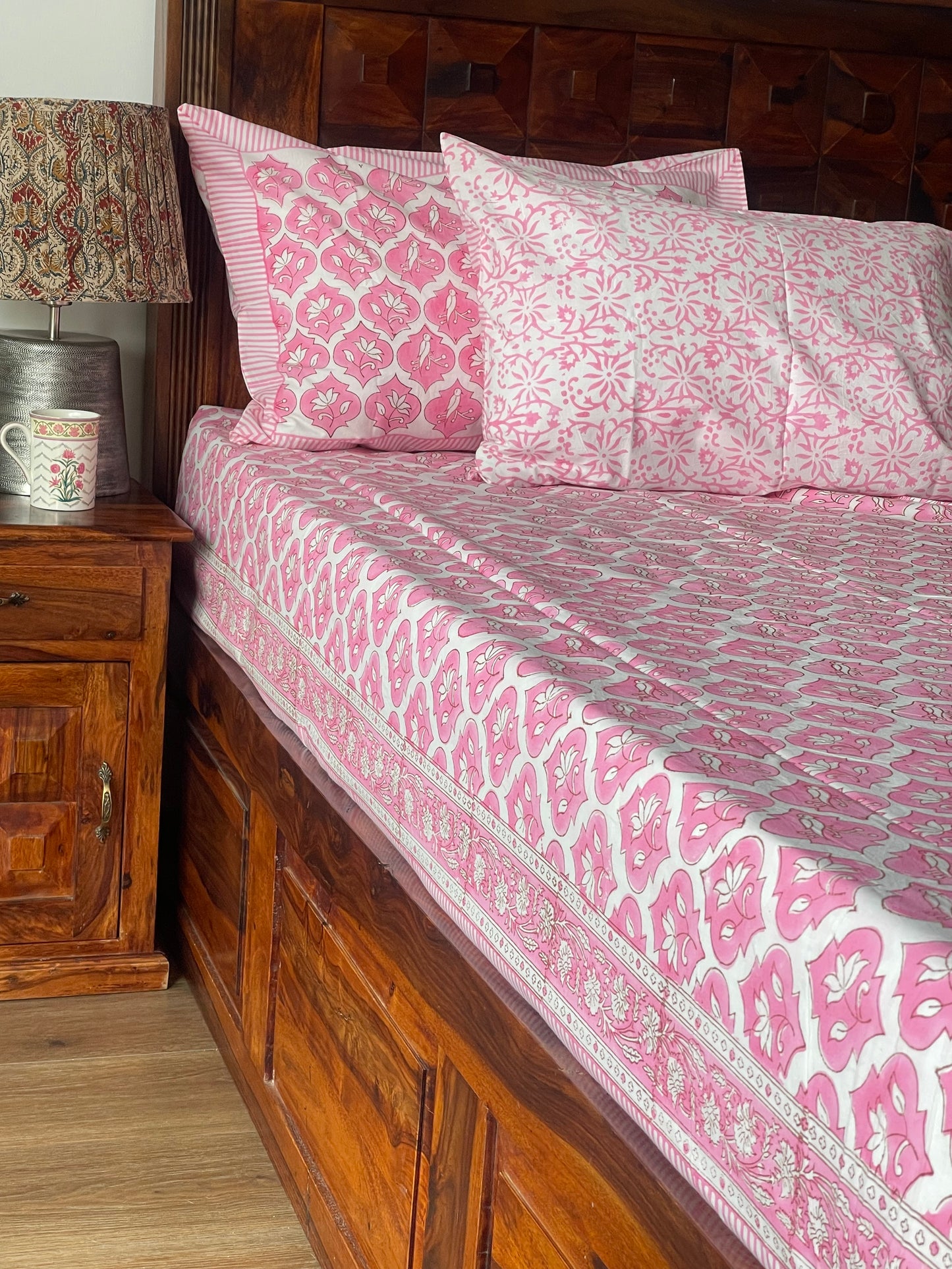 Pink Lotus Bedsheet