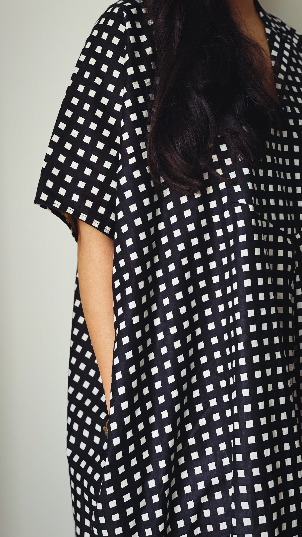 Chessboard Chic – Boxy Dress