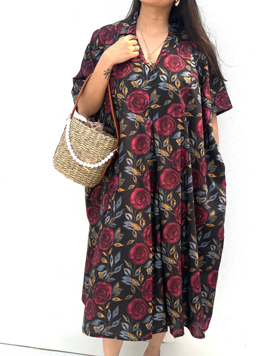 Sassy Rose - Boxy Dress
