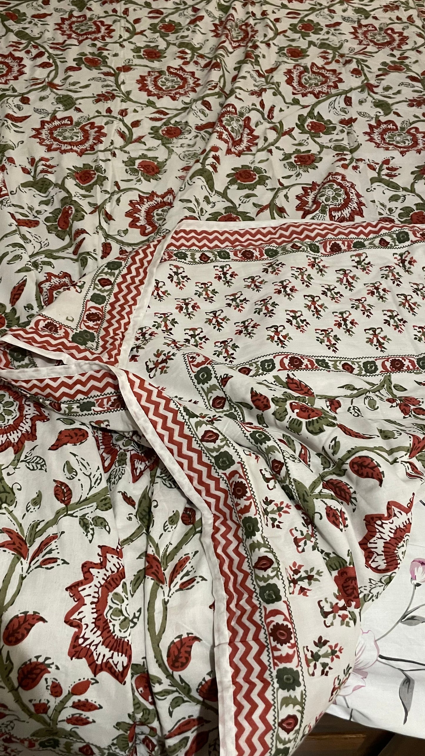 Anokhi Print Double Dohar - Reversible