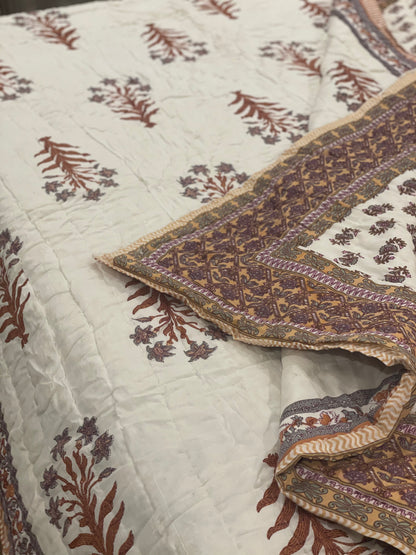 Earthen Clay Double Quilt - Reversible