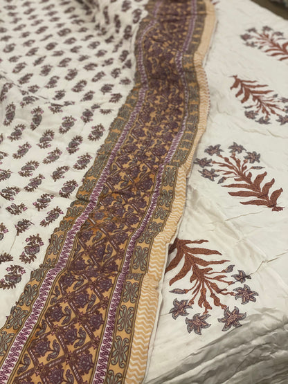 Earthen Clay Double Quilt - Reversible