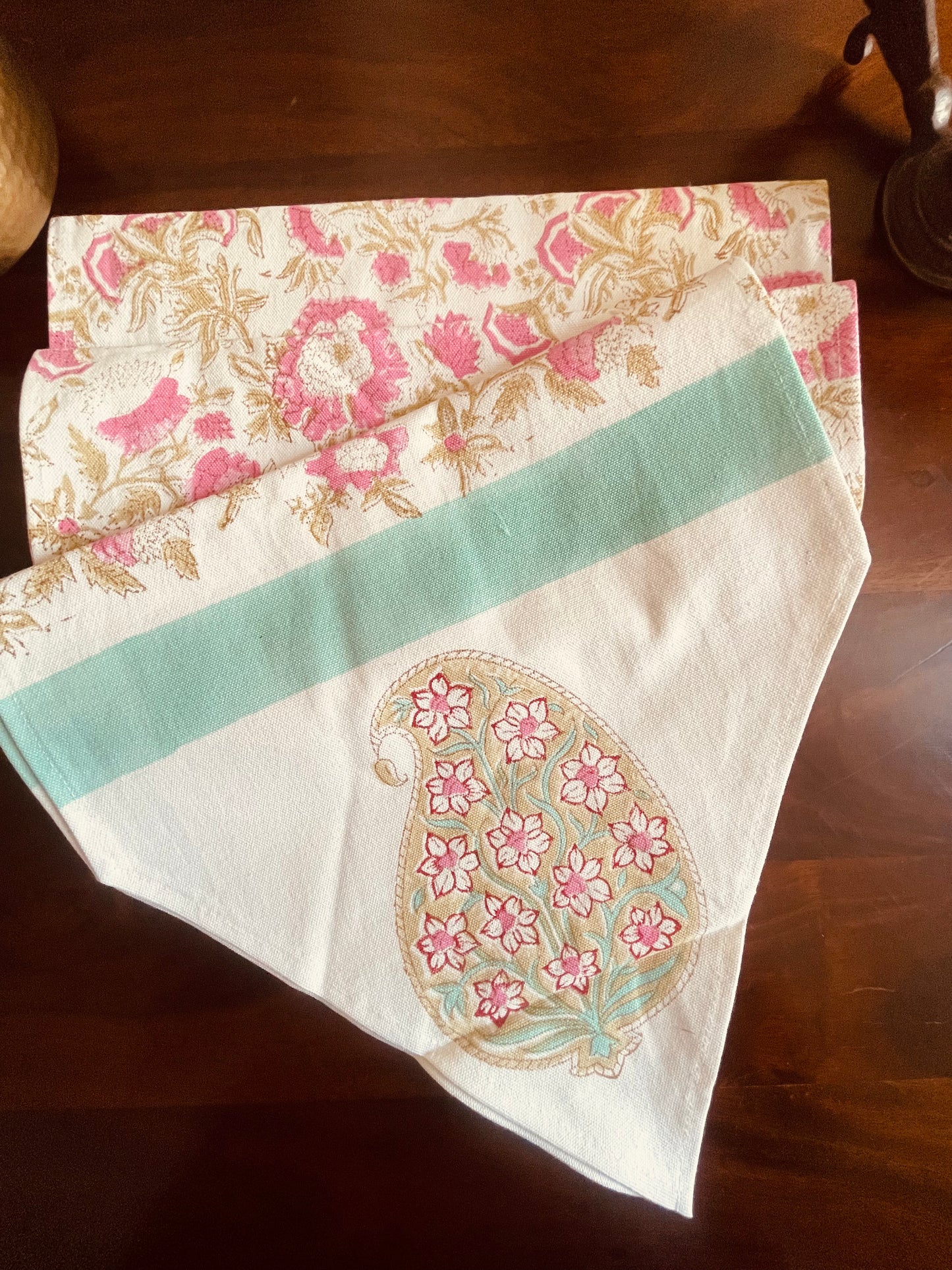 Pink Floral Jaal Table Runner