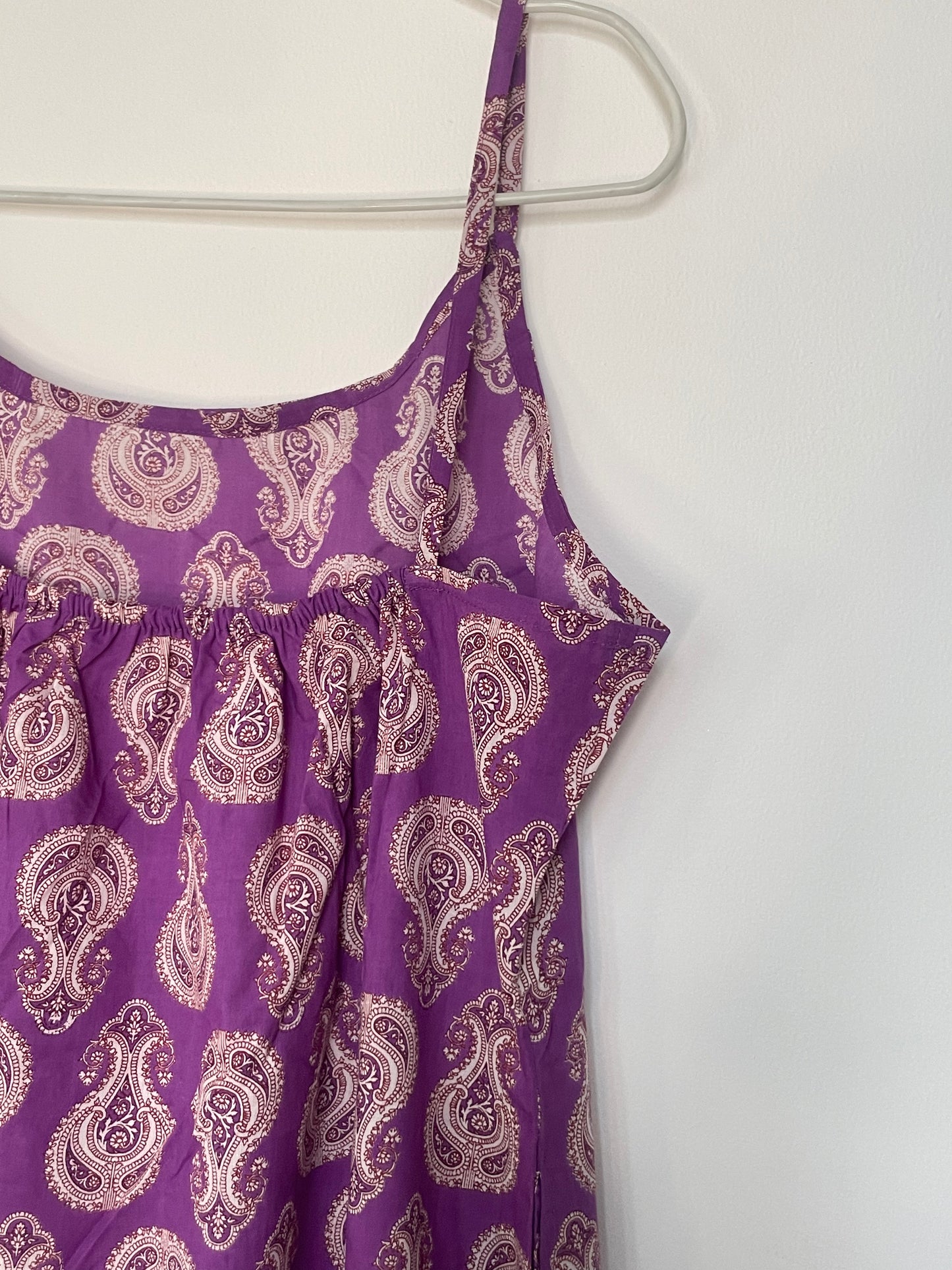 Violet Paisley Strap Dress