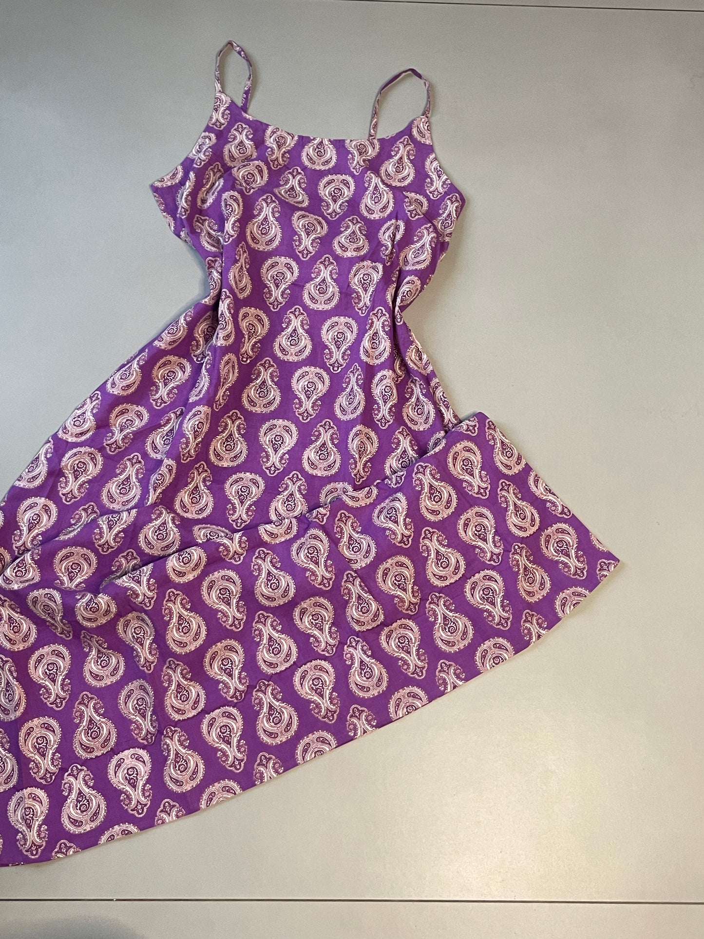 Violet Paisley Strap Dress