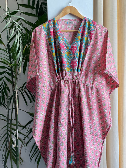 Pink Petal Symphony Kaftan