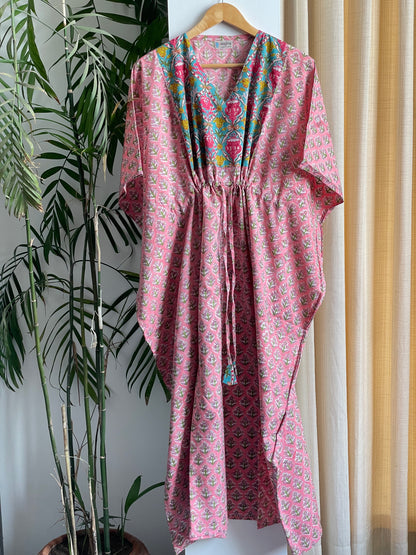 Pink Petal Symphony Kaftan