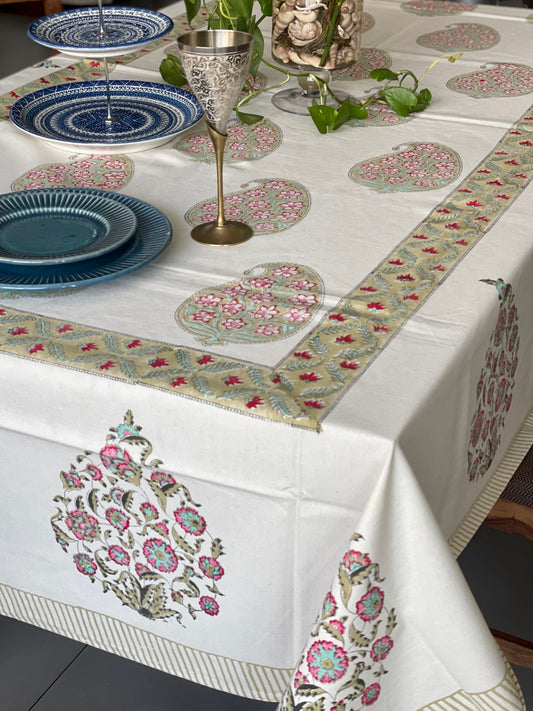 Fresh Paisley Table Cover - Eight Seater