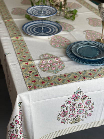 Fresh Paisley Table Cover - Eight Seater