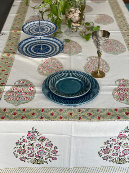 Fresh Paisley Table Cover - Six Seater