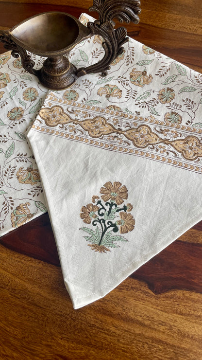 Vintage Brown Table Runner