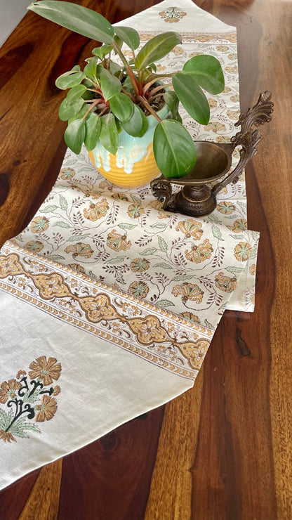 Vintage Brown Table Runner