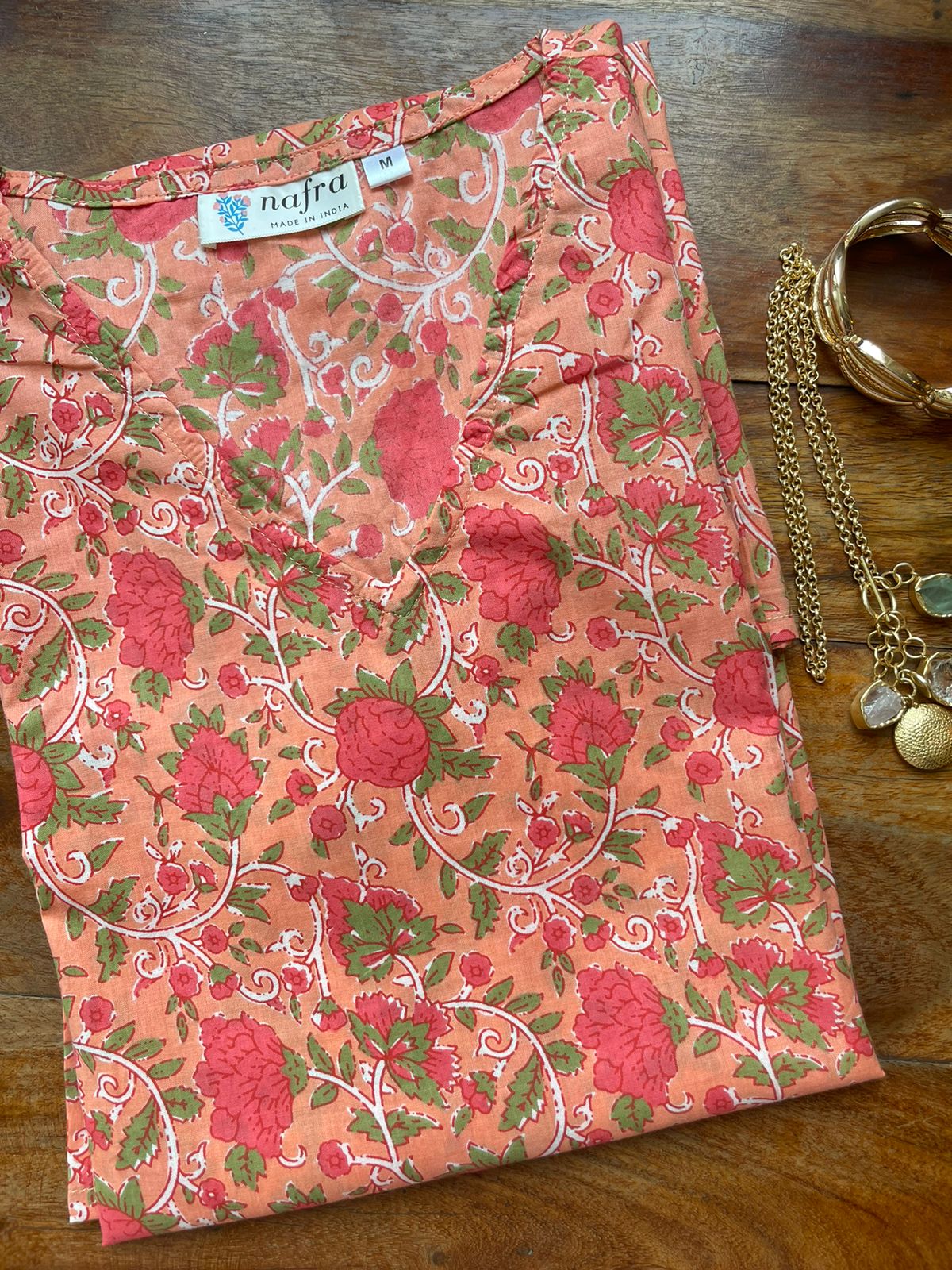 Coral Blush Short Kurta