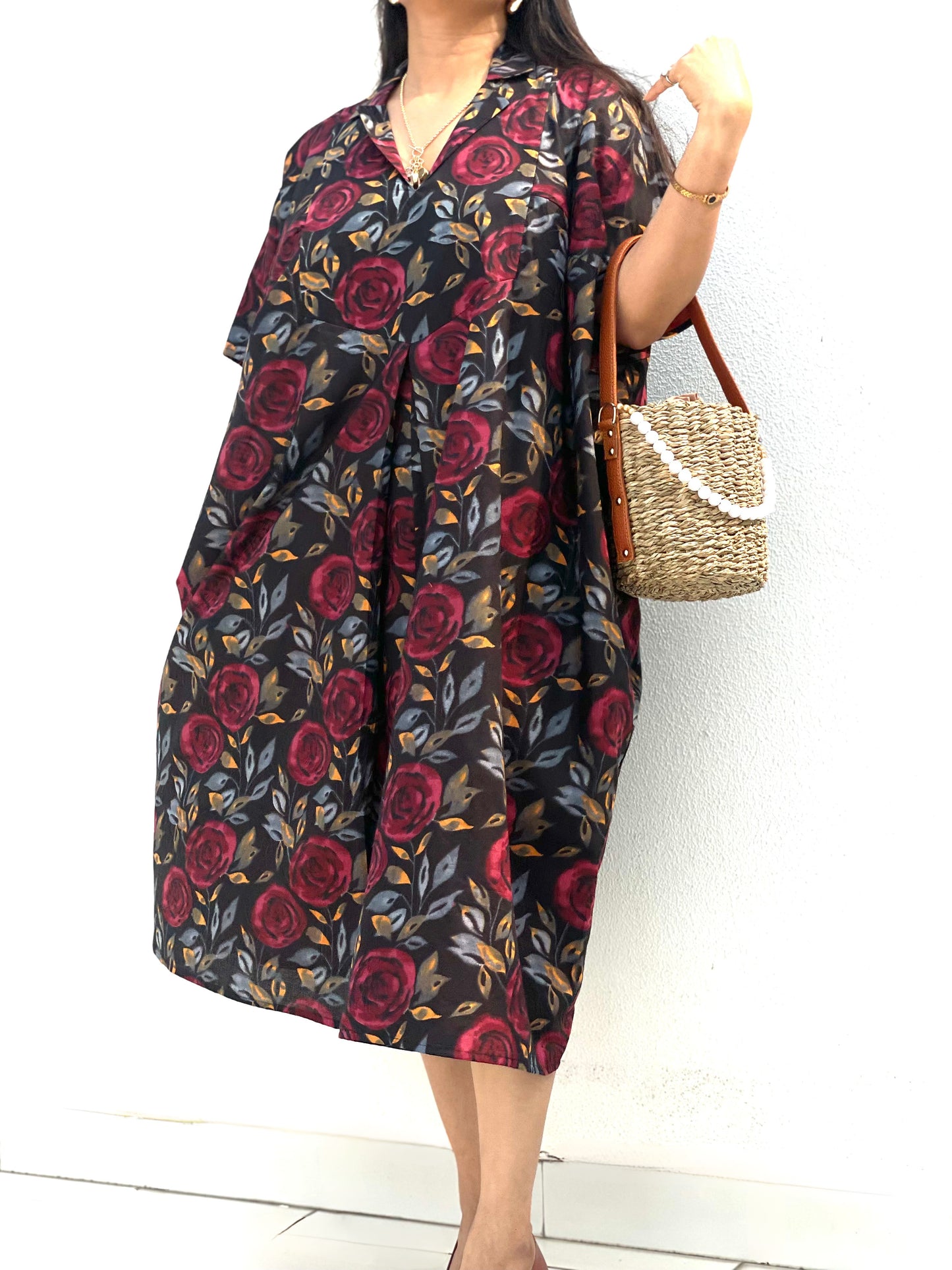 Sassy Rose - Boxy Dress